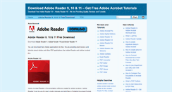 Desktop Screenshot of adobereader9.net